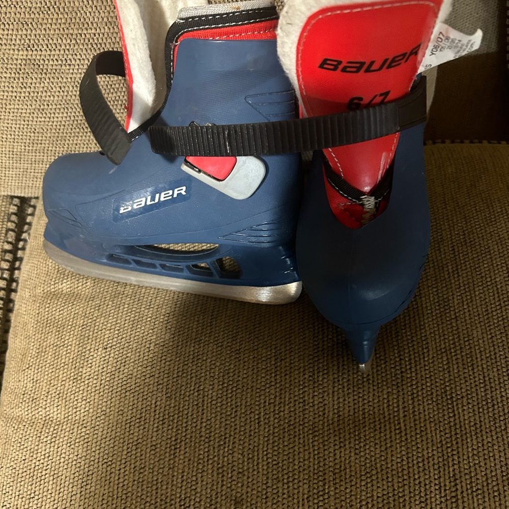 Bauer Blue Ice Skates